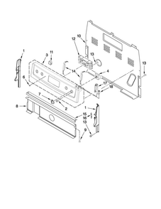 Part Location Diagram of WPW10170030 Whirlpool Control Panel