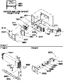 Evaporator And Fan Motor Assemblies Diagram and Parts List for TA18TW-P1304501WW  Amana Refrigerator