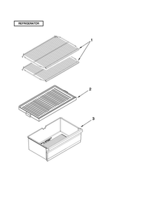 Shelf Parts Diagram and Parts List for C8TXNWFXW00  Magic Chef Refrigerator