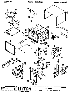 Replacement Parts Diagram and Parts List for AU1065000  Amana Microwave