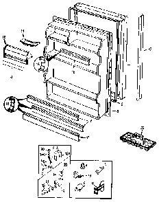Part Location Diagram of 72049-5-WW Whirlpool Panel, outer door