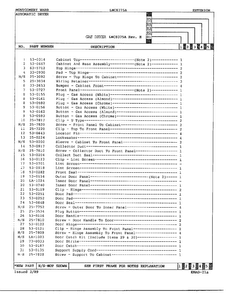 Gas Dryer/ Exterior Page 2 Diagram and Parts List for 8375A REV E Norge Dryer