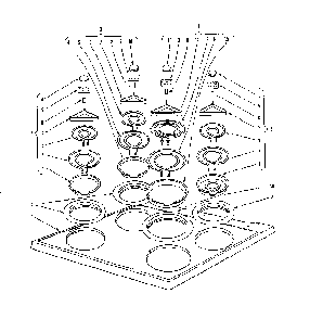 Cook Top Section Diagram and Parts List for 101916600  Kenmore Range