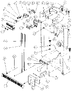 Refrigerator, Freezer Controls & Cabinet Diagram and Parts List for 36541-P1121702W  Amana Refrigerator