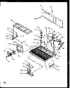 Machine Compartment Diagram and Parts List for SZD25N2E-P1162431WE  Amana Refrigerator