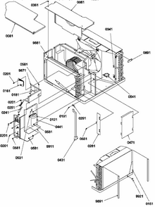 Chassis (14c2my/p1203201r) Diagram and Parts List for 10C2MY-P1203101R  Amana Air Conditioner