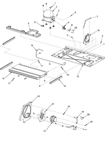 Compressor Diagram and Parts List for ARS8265BB-PARS8265BB01  Amana Refrigerator