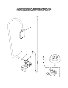 Fill And Overfill Parts Diagram and Parts List for MDBH955AWB1  Maytag Dishwasher