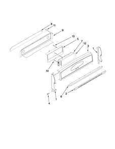 Control Panel Parts Diagram and Parts List for MGR6775BDQ18  Maytag Range