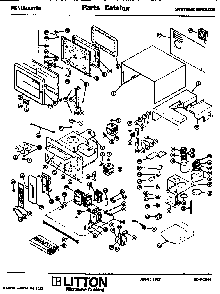 Replacement Parts Diagram and Parts List for 80 66000 Amana Microwave