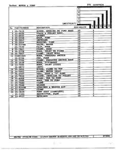 Motor And Pump Page 2 Diagram and Parts List for 6741A71  Norge Washer