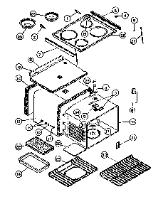 Page 1 Diagram and Parts List for MRR-1000-P8551401S  Amana Microwave Oven Combo