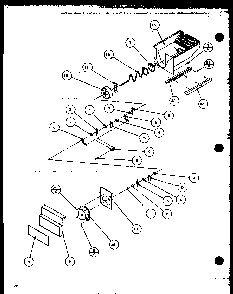 Crushed Ice Bucket Diagram and Parts List for SZDE27KPL-P1110603WL  Amana Refrigerator