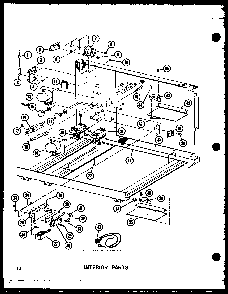 Interior Parts Diagram and Parts List for RCC-4 P73409-1M Amana Microwave