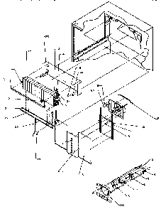 Evaporator Area Diagram and Parts List for TSI18A3W-P1182107WW  Amana Refrigerator