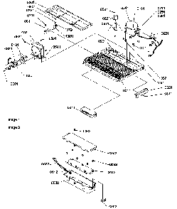 Machine Compartment Diagram and Parts List for SRDE27S3W-P1190602WW  Amana Refrigerator