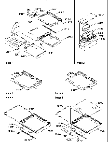 Shelves, Deli, And Crisper Assemblies Diagram and Parts List for SBDX520TW-P1313202WW  Amana Refrigerator