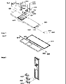 Freezer Door Diagram and Parts List for SRD528VW-P1320402WW  Amana Refrigerator