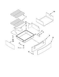 Drawer And Rack Parts Diagram and Parts List for JES8860CCS02  Jenn-Air Range