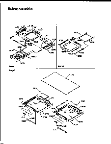 Shelving Assemblies Diagram and Parts List for TRI18TL-1303202WL  Amana Refrigerator