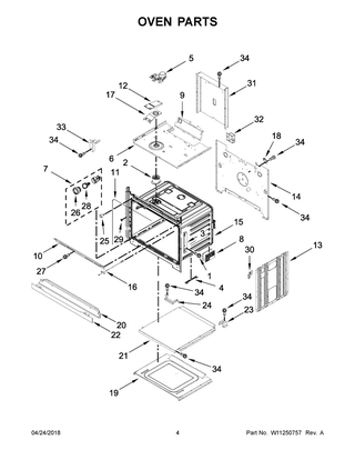 Oven Parts Diagram and Parts List for MEW9530FZ03  Maytag Wall Oven