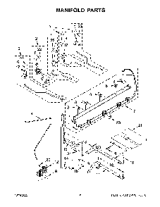 Manifold Parts Diagram and Parts List for 66475223710  Kenmore Range