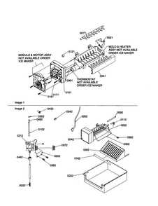 Ice Maker/add On Ice Maker Diagram and Parts List for SB21VPSE-P1315603WE  Amana Refrigerator