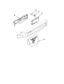Control Panel Parts Diagram and Parts List for MDB6769AWB0  Maytag Dishwasher