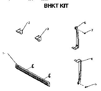 Accessory Kit Parts Diagram and Parts List for TX18R-P1158412W  Amana Refrigerator