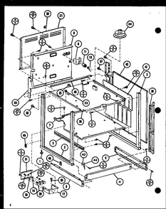 Section 4 Diagram and Parts List for ARR-412 P85312-12S Amana Range
