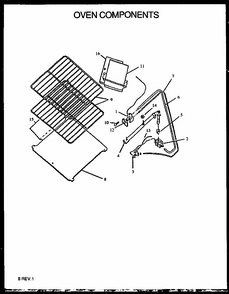 Oven Components Diagram and Parts List for GBK29AA092M P1142367NW Amana Range