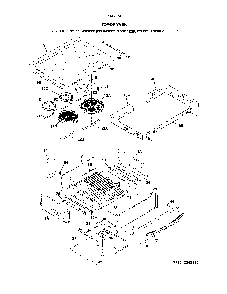 Top/Drawer Diagram and Parts List for 79042543319  Kenmore Range