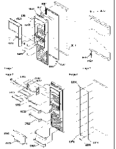 Refrigerator Door Diagram and Parts List for SRD520SW-P1186302WW  Amana Refrigerator
