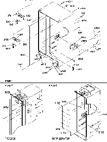 Cabinet Pats Diagram and Parts List for SBIE20TPW-P1190708WW  Amana Refrigerator