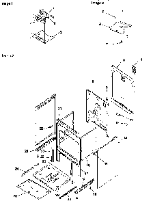 Cabinet Diagram and Parts List for ART6610E-P1143425NE  Amana Range