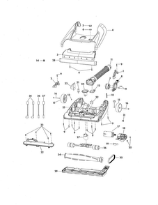 Part Location Diagram of KC28SBZTZ000 Whirlpool Vacuum beater bar belt