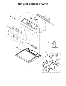 Part Location Diagram of W10810385 Whirlpool QUICKSTART GUIDE