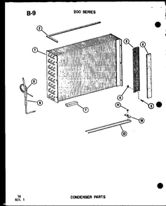 Section 21 Diagram and Parts List for 218-3K P67535-5R Amana Air Conditioner