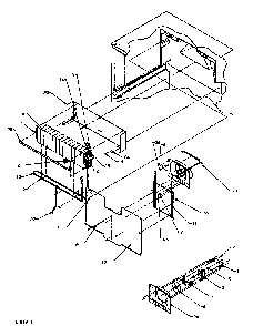 Heater Exchange Assembly Diagram and Parts List for TJ18R3L-P1181712WL  Amana Refrigerator