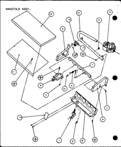 Part Location Diagram of 10514905 Whirlpool Bracket, burner