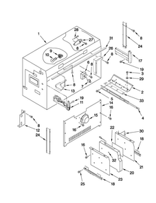 Freezer Liner Parts Diagram and Parts List for JB36NXFXLW01  Jenn-Air Refrigerator