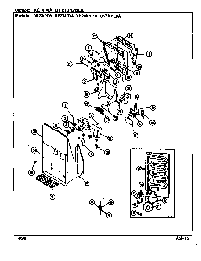 Ice & Water Dispenser Diagram and Parts List for RB234PLDV DG90A Magic Chef Refrigerator