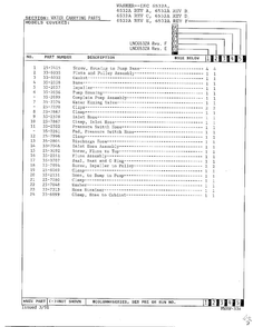 Water Carrying Parts Page 3 Diagram and Parts List for 6532A REV C Norge Washer