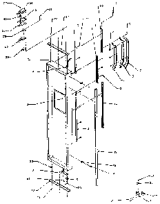 Freezer Door Handles And Accessories Diagram and Parts List for SXDE27N-P1162203W  Amana Refrigerator