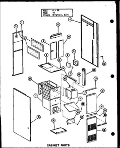 Cabinet Parts 3 Diagram and Parts List for GC-120DE P96331-8F Amana Furnace