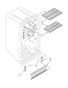 Part Location Diagram of W10279027 Whirlpool SHELF-WIRE