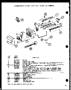 Section 11 Diagram and Parts List for SDB20H-P7836031W  Amana Refrigerator