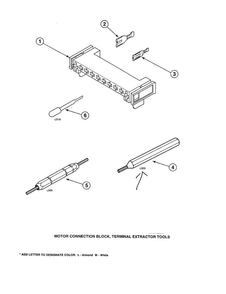 Part Location Diagram of 00256 Whirlpool TERMINAL,FEMALE 1/4