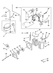 Part Location Diagram of W10193384 Whirlpool CNTRL-ELEC