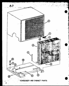 Condenser And Cabinet Parts (cr1.5-1/p67850-1c) (cr2-1/p67850-2c) (cr2-1/p67850-3c) (cr2.5-1/p67850-4c) (cr2.5-1/p67850-5c) (cr3-1/p67850-6c) Diagram and Parts List for D55338-20 P55338-20C Amana Air Conditioner